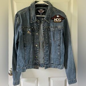 Harley Davidson Denim jacket. Sz Large